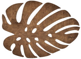 Hermia Monstera - Walnut Juego de Salvamanteles de Madera (6 piezas)